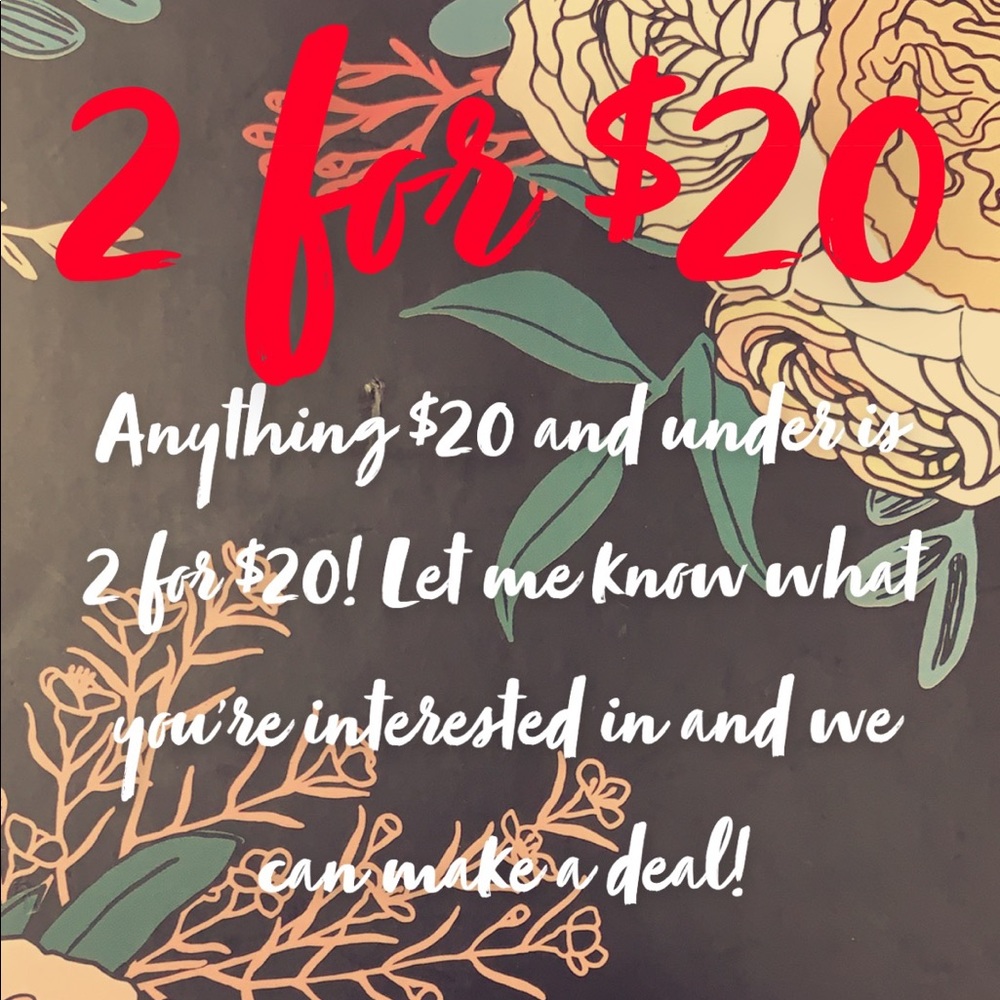 2 for $20
